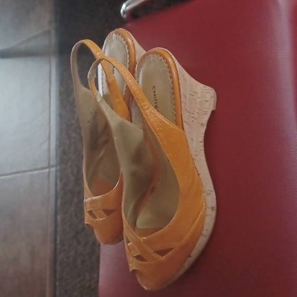 Orange Chinese Laundry Wedge - Picture 2 of 3